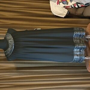 NWT Black Sleeveless Shift Dress By dressbarn